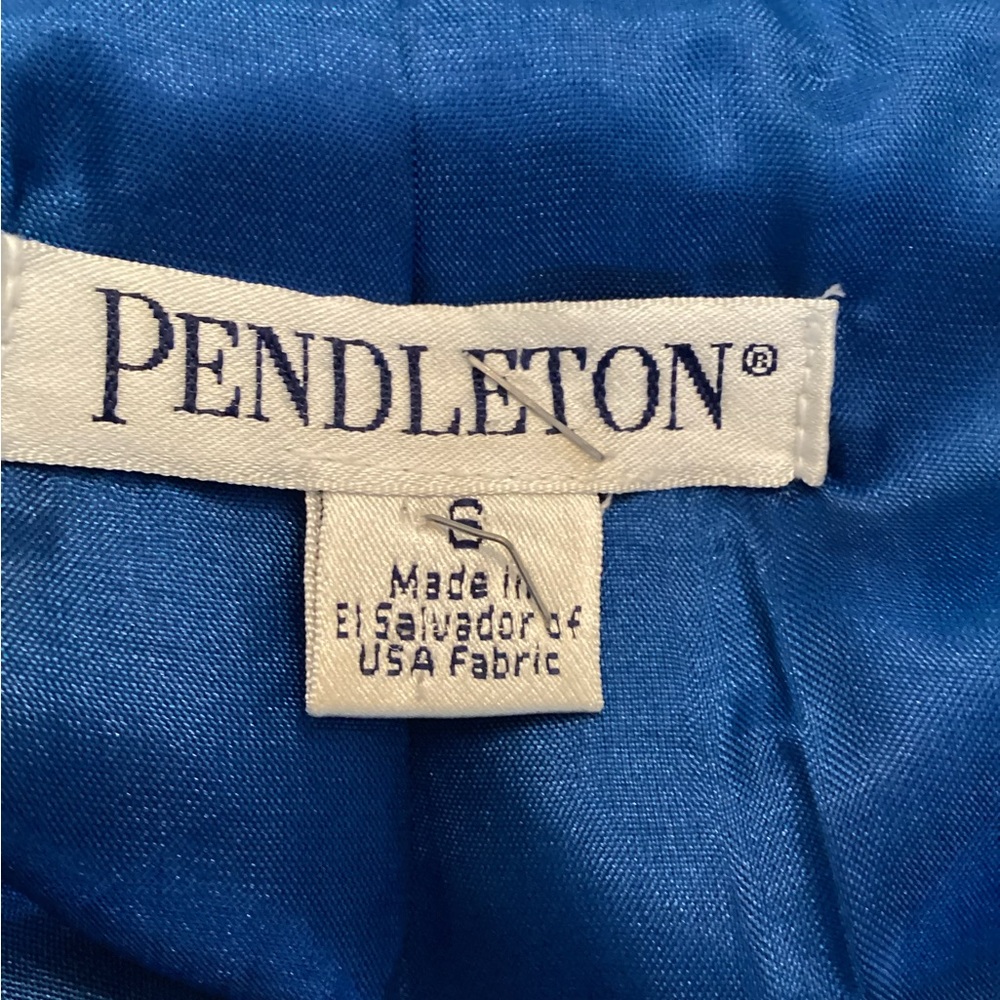 Pendleton Wool Blue Women's Blazer Jacket - image 7